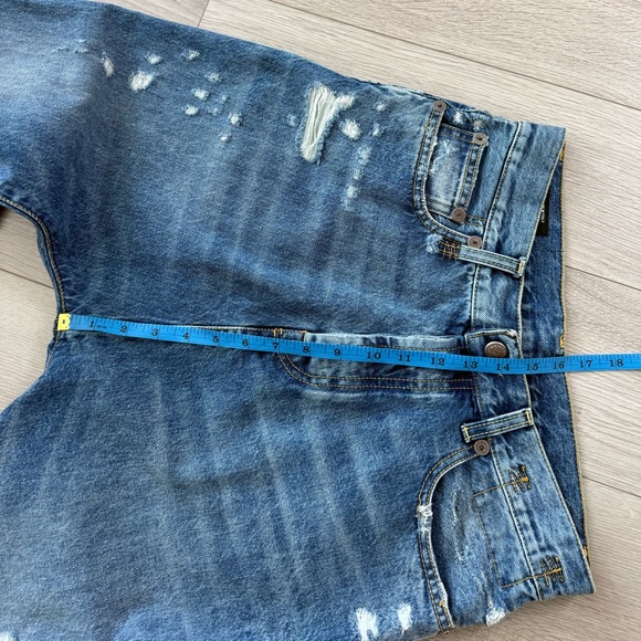 R13 Tailored Drop Bain With Rips Jeans - Picture 14 of 16